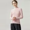 Suéter 100% Cachemir Puro para Mujer Cuello Semi Alto Ajuste Delgado Favorecedor Color Sólido Otoño/Invierno Capa Interior Capa Base Prendas de Punto Superior