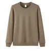 Sudadera con capucha de algodón pesado de invierno con felpa, cuello redondo, terciopelo de zorro plateado compuesto, para hombre, color liso, manga larga