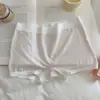 Roupa íntima de segurança com fundo de seda de amoreira antibacteriana 10A para mulheres, Boxer de algodão Lyocell Anti-Exposição Dois em Um