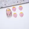 Accesorios de Arte de Uñas de Fruta de Fresa de Dibujos Animados Coloridos de Dos Tonos Simulados, Decoraciones de Uñas Lindas Tridimensionales, Accesorios Hechos a Mano para DIY