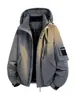 Jaqueta de trabalho masculina de inverno para jovens, com capuz, de algodão, para uso externo, quente, alta qualidade, anti-pilling, não desbota, adequada para vendas transfronteiriças