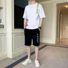Camiseta Juvenil de Nuevo Estilo para Verano de Manga Corta para Estudiantes de Secundaria Niños Conjunto Deportivo Casual de Moda Conjunto de Dos Piezas