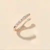 Nova Moda Argola Falsa de Nariz Clipe de Nariz Espinho de Nariz Diamante em U Sem Perfuração Usar Argola de Nariz Banhada Espinho de Nariz