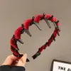 Tiara Borboleta com Strass Estilo Coreano e Japonês para Mulheres, Nova Faixa de Cabelo Ondulada Antiderrapante na Moda para Lavar o Rosto