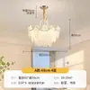 Lustre de cristal estilo creme francês para sala de estar luz luxuosa pena ins criativo pós-moderno simples quarto celebridade da internet lâmpadas