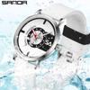 Sanda Popular Venta Creativa Esfera Famosa en Internet Silicona Escala Reloj Electrónico de Moda Simple Resistente al Agua Reloj de Pulsera para Hombres y Mujeres Venta al por Mayor