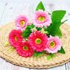Estilo Europeu Retro 5 Garfos Cachos de Pequenas Rosas de Chá Flores Artificiais Atacado Casamento Casa Flores Falsas de Ameixa de Chá Pequenas Flores