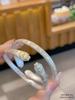 Pulsera Abierta de Gato de la Suerte Pintado en Oro Antiguo Plata Pura 9999 Plata Esterlina Nuevo Estilo Nicho Chinoiserie Estilo Nacional Regalo para Novia