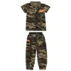 Conjunto de Uniforme de Camuflaje para Niños, Uniforme de Campamento de Verano de Manga Corta para Estudiantes de Primaria y Secundaria, Uniforme de Camuflaje para Niños y Niñas, Uniforme de Desempeño para Entrenamiento Militar