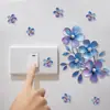 Hs1321C Tinta Aquarela Gradiente Planta Flor Autoadesivo Adesivo de Parede Quarto Cômoda Banheiro Adesivo Decorativo