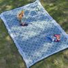 Estera de picnic estilo nórdico ins alfombra a prueba de humedad engrosada camping exterior alfombrilla de suelo portátil alfombrilla para césped alfombrilla plegable
