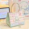 Bolsa de almoço, bolsa de mão, bolsa térmica, bolsa para marmita, bolsa de almoço para estudantes e trabalhadores de escritório, bolsa de almoço de folha de alumínio espessada