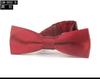 Nueva pajarita doble de color sólido negro, rojo y azul marino para caballero, corbata de negocios, pajarita de camarero, venta al por mayor
