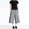 Pantalones rectos, cropped, versátiles para usar en capas, estilo nuevo, shorts casuales a rayas de alta gama para hombre, estilo fino de verano