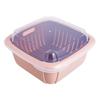 Cesta de Lavado de Verduras de Doble Capa para Cocina Doméstica Cesta para Lavar Fruta Cesta para Escurrir Plato de Fruta Verdura Cesta para Lavar Verduras