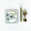 Pieza de Hierro Cuadrada Engrosada Pieza de Conexión Plana Cuadrada Conector de Pata de Mueble Sofá Banco Mesa Silla Pie de Madera Fijo