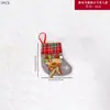 Bolsa de regalo para calcetines navideños, caja de regalo, decoración para árbol de Navidad, adornos colgantes para ancianos, calcetines de alce y muñeco de nieve, adornos creativos