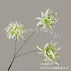 Flores Artificiais com 3 Cabeças de Lírio-Aranha para Decoração DIY em Casa, Decoração de Casamento e Arranjos Florais para Painéis e Exposições no Chão, Atacado