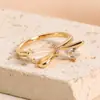 Anillo Popular Transfronterizo de Lujo Ligero para Mujer con Forma de Lazo y Diamantes, Diseño de Nicho, Moda de Gama Alta, Circonita, Venta al por Mayor para Mujer