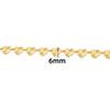 Acero Inoxidable Copo de Nieve Corazón Cadena Dorada Cadena DIY Collar Pulsera Conserva el Color Moda Elegante Moda Accesorios con Forma de Corazón
