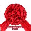 Gran bola de flores rojas para coche de boda, coche de satén rojo, hortensia de tela, puerta de boda, apertura de flores, corte de cinta, celebración, reconocimiento, gran flor roja