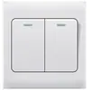 Interruptor de Parede Embutido Tipo 86 Um Aberto Multicontrole Interruptor Branco Painel de PC para Exportação Interruptor de Parede Africano