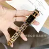 Estilo Tweed Reloj de Cubo de Azúcar de Segunda Mano Correa Trenzada Negra Dorada Moda Retro Reloj de Cuarzo Reloj de Segunda Mano Reloj Danaleno
