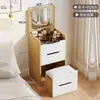 Nuevo tocador multifuncional para espacios pequeños, gabinete de almacenamiento, mesa de maquillaje estilo crema, mesa abatible, tocador de dormitorio para mujeres