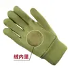 Guantes de trabajo de terciopelo verde militar, aislantes del calor, resistentes al frío, engrosados para abrigar, cómodos para cámaras frigoríficas, almacenes y trabajos al aire libre.