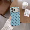 Funda de teléfono fresca y elegante de lunares adecuada para Apple 18 Pro Max, exclusivamente para comercio exterior, funda protectora anti-caídas para iPhone 18 de fábrica