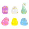 Pato Blanco Luminoso Divertido Lindo Accesorios de Resina Hecho a Mano Decoraciones DIY Moderno Juguete Bolsa Ciega Llavero Colgante