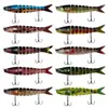 Xiankaxue Señuelo Peces Multi-Sección 13.5cm 19g Pesca en Mar Lanzamiento Largo Hundimiento Minnow Lubina Señuelo Falso Señuelo de Pesca Duro