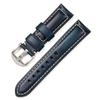 Nueva Correa de Cuero Encerado al Aceite Italiano Mar Graso Paner Áspero Correa de Reloj Retro para Hombre 20/22/24/26m