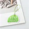 Colgante de llavero de acrílico con efecto de ondas de agua y texto personalizado, correa portátil para teléfono móvil, llavero compacto