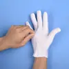 Guantes de Algodón Blanco de una Cara para Manejar Joyería y Artesanías, Guantes Protectores Absorbentes de Sudor para el Trabajo Diario, Etiqueta y Recepción