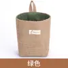 Almacenamiento de Escritorio Creativo de Algodón Lino Colgante Trasero de Puerta de Dormitorio Almacenamiento de Pared Bolsa Colgante Cesta de Almacenamiento de Yute
