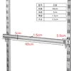 Yi Biao AA Post Poste de Escalera de Acero Inoxidable Gancho para Estante Soporte de Exhibición de Ropa Accesorios para Tienda de Ropa Poste de Montaje a Pared de Barra de Acero AA