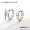 Pendientes Clásicos Versátiles de Acero Inoxidable para Hombres y Mujeres Amazon Comercio Electrónico Nuevos Pendientes de Acero de Titanio con Cierre Fácil Pendientes de Moda Elegantes