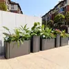 Reja de Hierro Forjado para Macetas de Exterior Combinación de Valla Comedero de Flores para Calle Comercial Maceta Metálica para Plantar Macetero de Acero Inoxidable Macetohuerto de Exterior