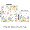 Amazon Flores Borboleta Tema de Primavera Decoração para Festa de Aniversário Suprimentos Prato de Papel Descartável Bandeira Flor Banner