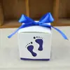 Caixa de Doces Criativa para Casamento Estilo Europeu Pegadas de Bebê Embalagem de Doces para Casamento Caixa de Doces Vazada Festa Caixa de Doces para Presente de Casamento Caixa de Doces para Pé