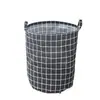 Cesta de lavandería sucia de tela al por mayor del fabricante, cesta de almacenamiento plegable para ropa sucia, contenedor de almacenamiento de muñecas, cesta de lavandería de algodón y lino