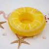 Suministro transfronterizo ins Fruta Limón Piña Posavasos Agua Juguete Inflable Fiesta en la Playa Portavasos Flotante Portavasos