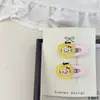 Color lindo manzana niños pasador diadema par pasador pinza lateral pinza para fleco banda de goma