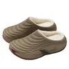 Pantuflas de Algodón Impermeables para el Hogar Mujer Invierno EVA Uso Interior en Casa Hombres Talla Grande Cálidas de Felpa y Algodón Hombres Invierno