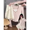 Roupas de Proteção Solar de Seda de Gelo para Mulheres Verão 2026 Novo Ajuste Slim Roupa de Yoga Top Curto Jaqueta Fina Cardigan Roupas Femininas com Sensação de Gelo