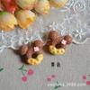 Diy comida de simulación japonesa y coreana juego de dibujos animados dona resina accesorios accesorios de belleza para teléfono móvil material cuerda para el cabello de niños