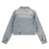 Nueva Chaqueta de Mezclilla para Mujer Estilo Coreano Tendencia Callejera 2026 Popular Juvenil Chaqueta Abrigo Color Sólido Fuente Venta al por Mayor 10
