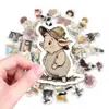 50 Adesivos Fofos de Desenho Animado, Adesivos Decorativos de Mundo de Conto de Fadas, Adesivos Criativos de Papelaria, Adesivos para Geladeira e Mala