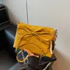Bolsa de Grande Capacidade Feminina Tendência 2025 Nova Moda Versátil Bolsa de Ombro Bolsa Transversal de Alta Qualidade com Laço